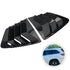 2pcs Car Sides Quarter Glass Vent Louver Shutter Cover Exterior Accessories For Honda Civic 2012 2013 2014 2015