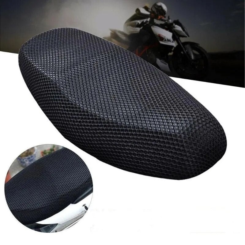 3D Mesh Summer Breathable Motorcycle Covers Fabric Anti-skid Pad Scooter Seat Electric Bike Seat Cover Cushion Net Cover