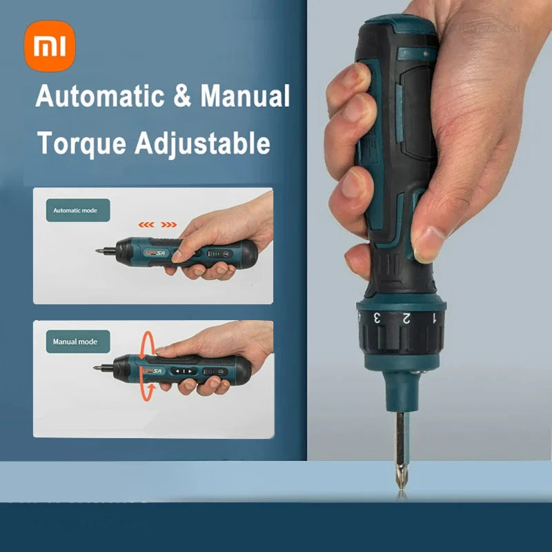 Xiaomi Large Torque Electric Screwdriver 0.15-7 Nm Manual Tool Ratchet Screwdriver Set Mini Lithium USB Charging Repair Tools