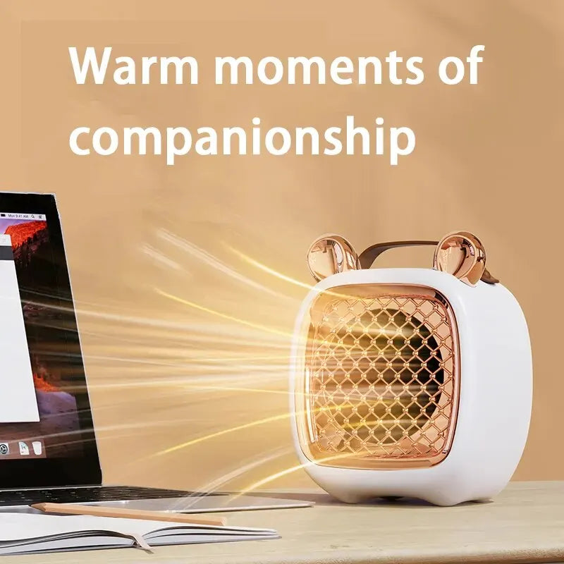 Electric Heater Mini Portable Intelligent Air Heater Reduced Wind Noise Home Heating Warmer Fan Intelligent Constant Temperature