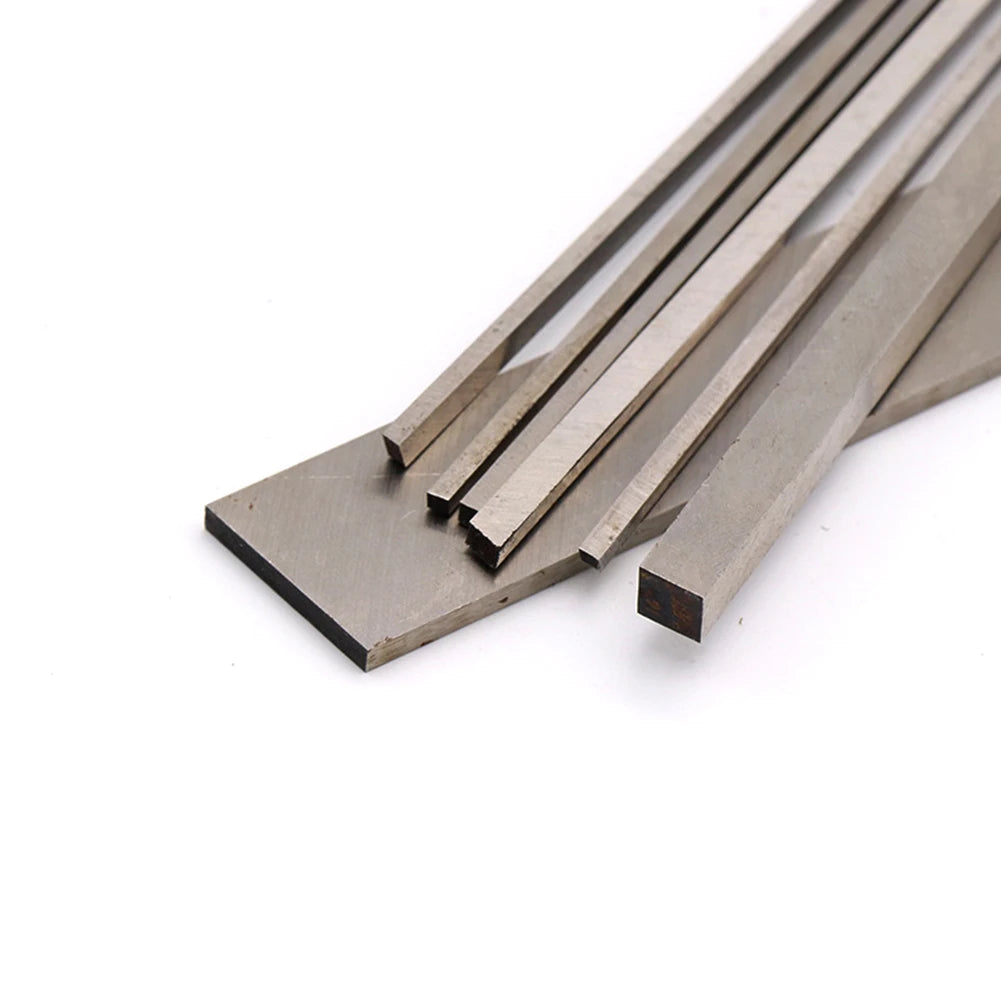 White Steel Bar CNC Lathe Tools HSS Square Steel Bar 200mm Milling Turning Steel Strip For DIY Lathe Cutting Tool