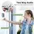 Awapow WiFi Peephole Doorbell Camera 1080P 4.3Inch Door Peephole Camera Night Vision Smart Tuya Video Door Bell Digital Viewer