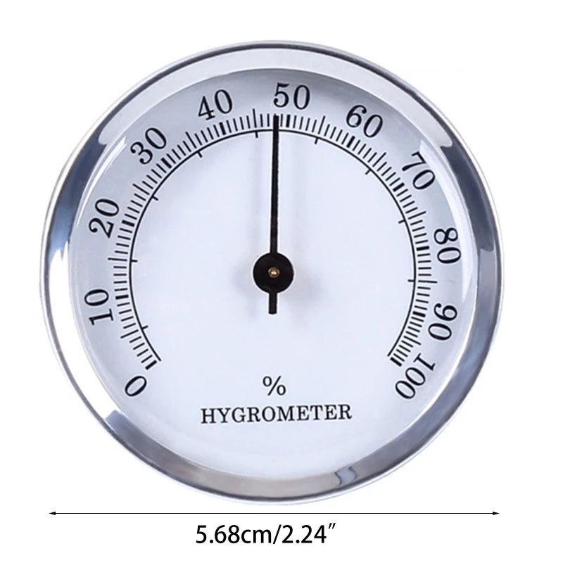 Hygrometer Round Analog Hygrometer for Cigar Humidor, Accurate Reliable Cigar for CASE Small Round Accurate Cigar Hygrom