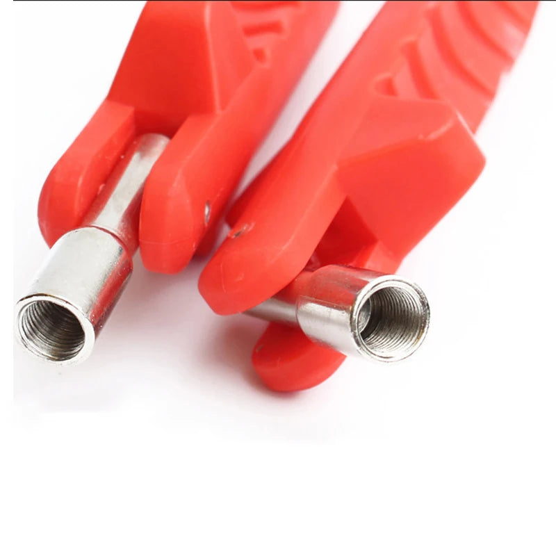 Car Tire Valve Stem Puller Tube Metal Tire Repair Tools Red Plastic Metal Car Puller Wheel Tire Remover Installer Changer Tool