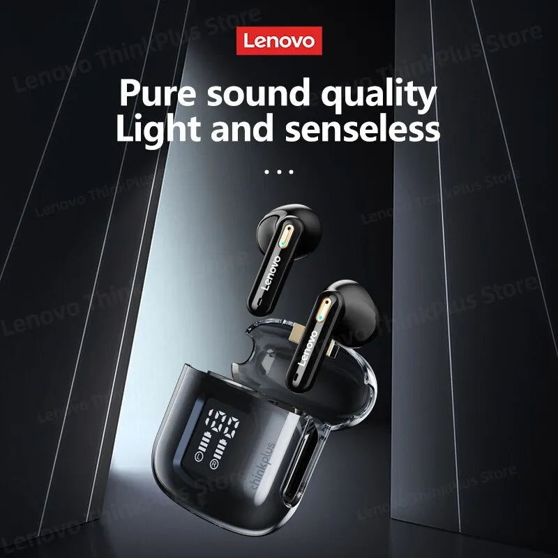 Lenovo LP6 Pro Bluetooth 5.3 Earphones TWS Sports Headphones Wireless Earbuds Dual HD Mic Headset LED Display Gaming Earphones