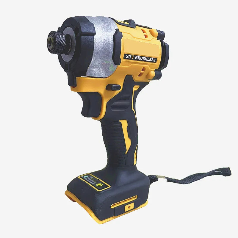 Brushless Electric Screwdriver Cordless 1/4" Driver  Impact Drill Repair Hex Wrench For DeWALT 18-20V Battery Power Tools