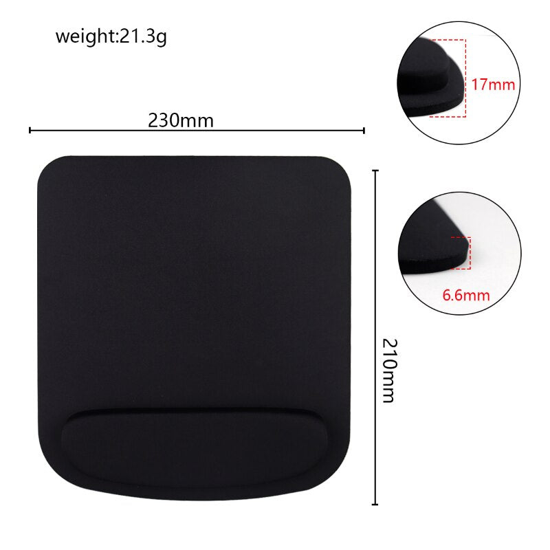 Simple Solid Color EVA Mouse Mat Anti-slip Mouse Pad School Supplies Office Accessories Desk Set Notebook Computer Mat Mouse Pad