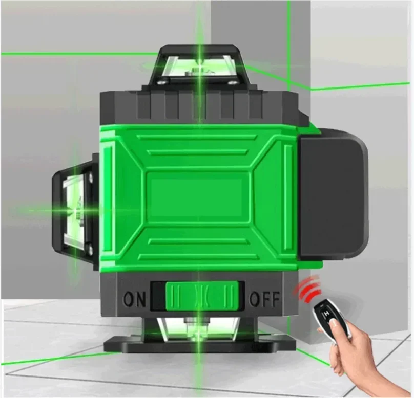 3D/4D 12/16 Lines Laser Level 3° Self-leveling Machine  Battery Leveling Tool Vertical Horizontal Lazer Levels