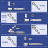 Dental Contra Angle/Surgical Handpiece Engine Spare Parts Head Middle Gear Low Speed Accessories AI-X/Z/SG Series