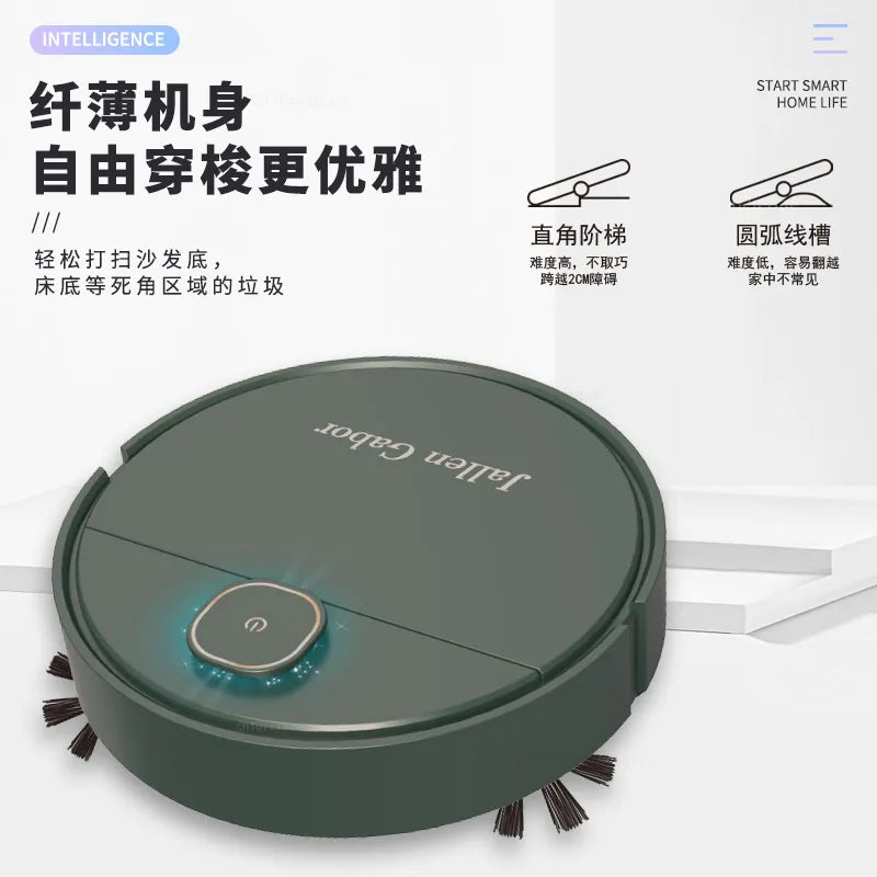 New Smart Sweeping and Mop Robot Vacuum Cleaner Dry and Wet Mopping Rechargeable Robot Home Appliance with Humidifying Spray