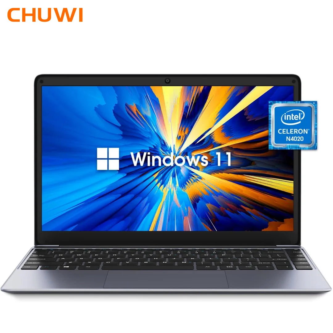 CHUWI HeroBook Pro 14.1'' Laptop, 256GB SSD 8GB RAM, Windows 11 Laptop, 1TB SSD Expand, Intel Celeron N4020, 2K FHD IPS Display