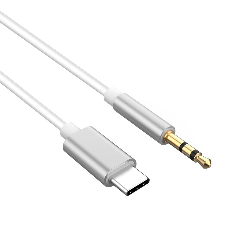 USB C to 3.5 MM Jack AUX Cable DAC Type-C Audio Cabel for Car Speaker Headphone Auxiliary Adapter For Huawei Sumsang Xiaomi Vivo