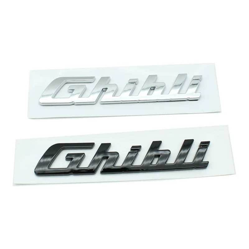 Car 3D ABS Trunk Letters Logo Badge Emblem Styling Decals Sticker For Maserati Ghibli Quattroporte Levante Q4 SQ4 GTS Gransport