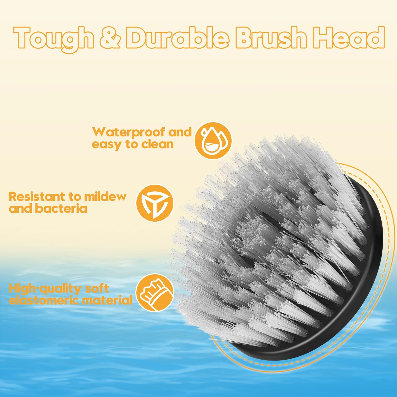 8 heads Cordless Electric spin scrubber heads replacement Handheld Power Cleaning Brush for Bathroom Floor Tool For our scrubber