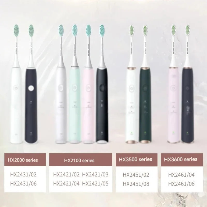 6PcsReplacement Toothbrush Head For Philip HX2033/HX2421/ HX2431/HX2451/HX2461/HX2471/HX2023 With Cover Brush Head Free Shipping
