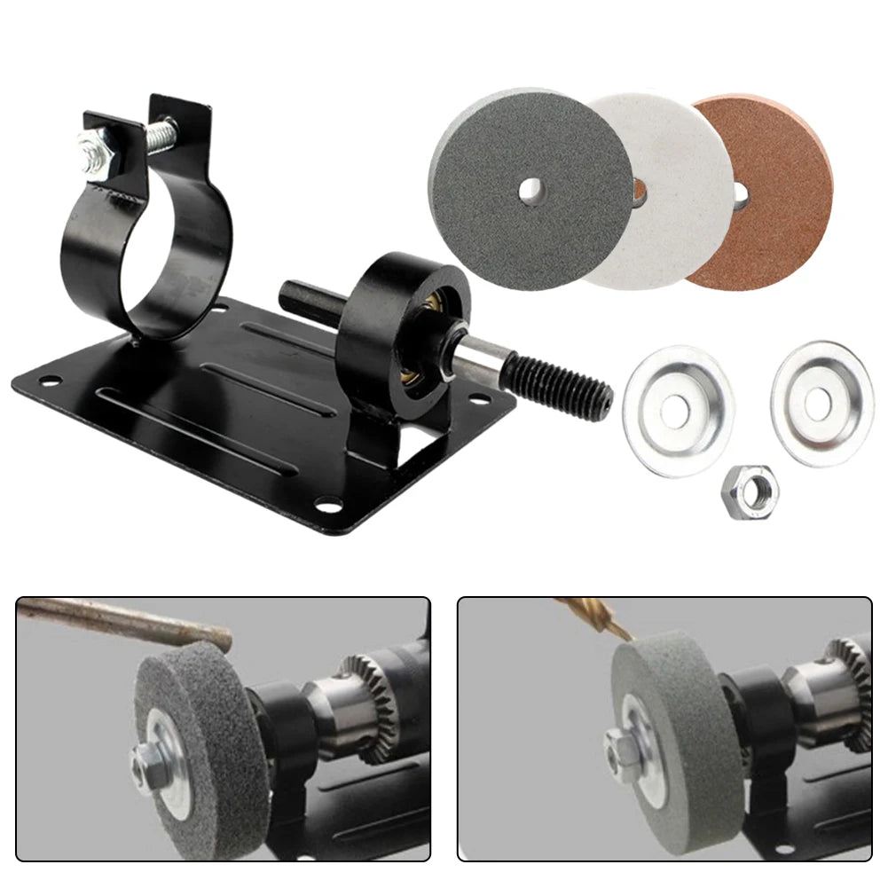 Electric Drill Modified Grinder Polisher Bracket Polishing Sharpening With Grinding Wheels For Electric Drill Modified Grinder
