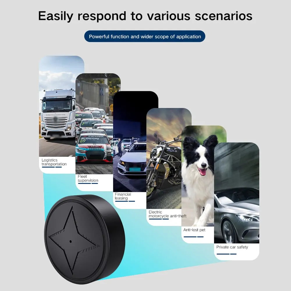 GPS Tracker Strong Magnetic Car Vehicle Tracking Anti-lost Anti-theft Device Mini Portable Precise Positioning GPS Locator