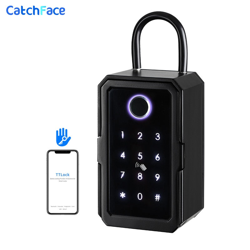 New Outdoor Waterproof Safe Security Intelligent Password Storage Lock Tuya or TTLock APP Key Box Anti-theft box