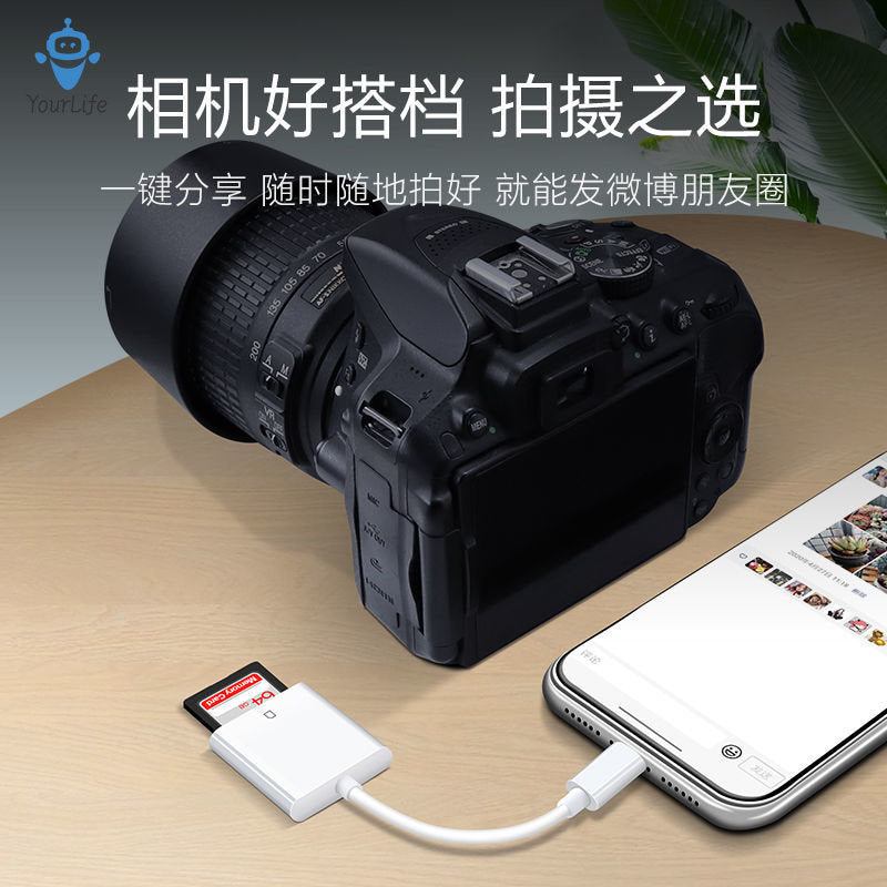 SD Card Reader Converters Type C To TF Card Photographer Adapter Support for iPhone iPad Android Read Card Phone Adapters