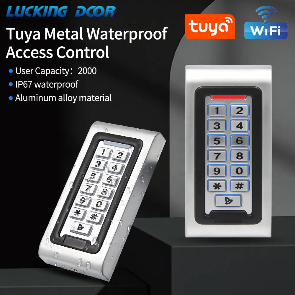 Outdoor IP68 Waterproof WiFi Tuya App Access Control All Metal Keypad S601-Wifi Smart Door Lock RFID Access Controller Opener
