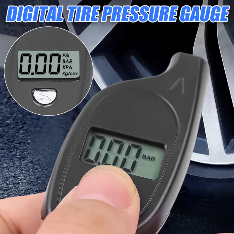 New Tire Pressure Gauge Mini Keychain Style Car Tire Air Pressure Tester Meter Tires Pressure Monitor Inspection Tool