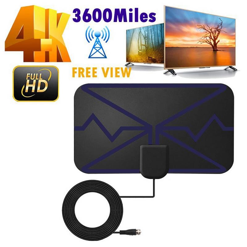 Tv Antenna Indoor HD Digital TV Antenna Long 3600 Miles Range 3600 Miles Signal Booster Active Indoor HD TV Antenna For DVB-T