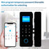 Smart Phone Hahalock APP Fingerprint Lock Bluetooth Sliding Glass Door Smart Lock Electronic IC Card Lock with Attendance Record