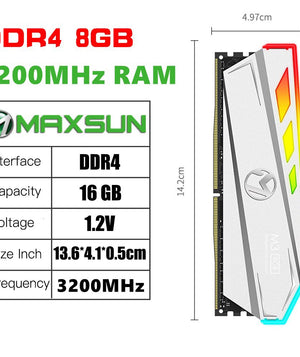 SOYO B550M Motherboard Kit and Processor Memory Ryzen 7 5700X CPU RGB Lighting RAM DDR4 16GB×2 3200MHz Desktop Computer Combo