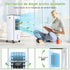 Portable Air Conditioner 3-IN-1 Evaporative Air Cooler 3 Speeds Humidifier Remote 7H Timer Cooler for Room Home Office