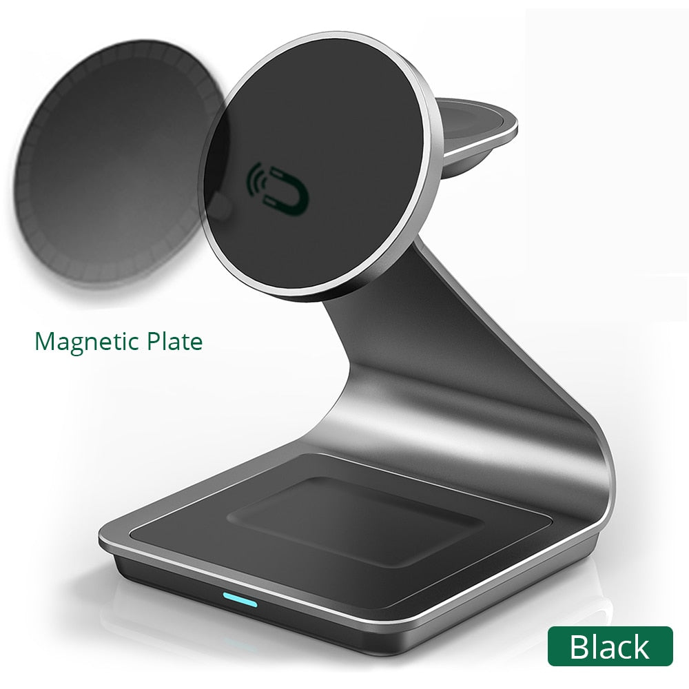 Bonola Magnetic 3 in 1 Wireless Charger for iphone 13/14 Pro max/12 30W Wireless Charging Station for Apple Watch/AirPods Pro