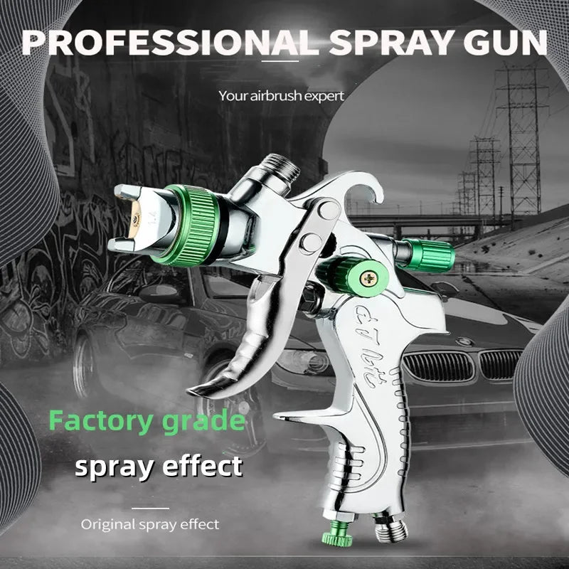 HVLP High atomization Spray Gun 600ml Cup 1.4Mm 1.7Mm 2.0Mm Gravity Airbrush nozzle needle for Painting Car Furniture Wall