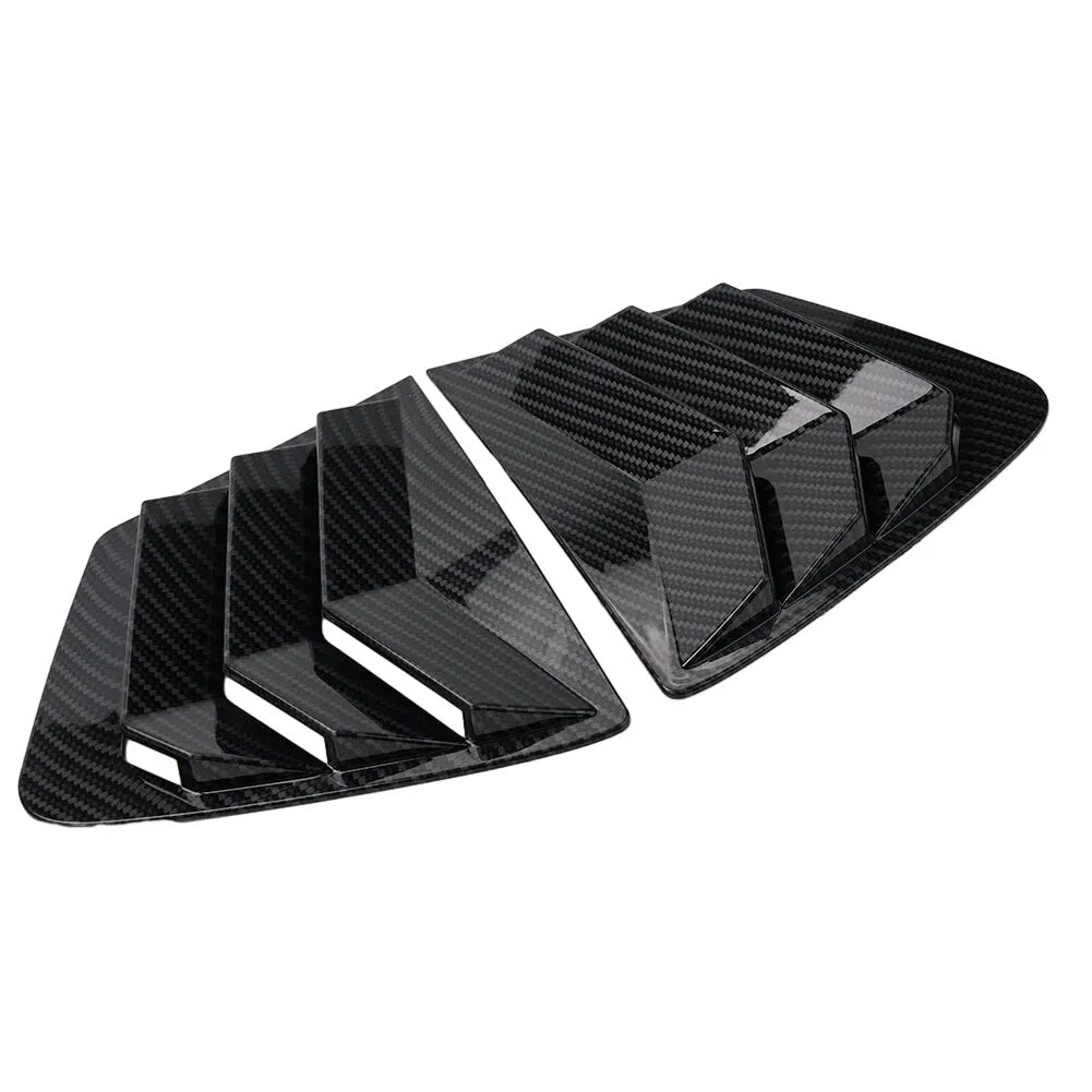 2pcs Car Sides Quarter Glass Vent Louver Shutter Cover Exterior Accessories For Honda Civic 2012 2013 2014 2015