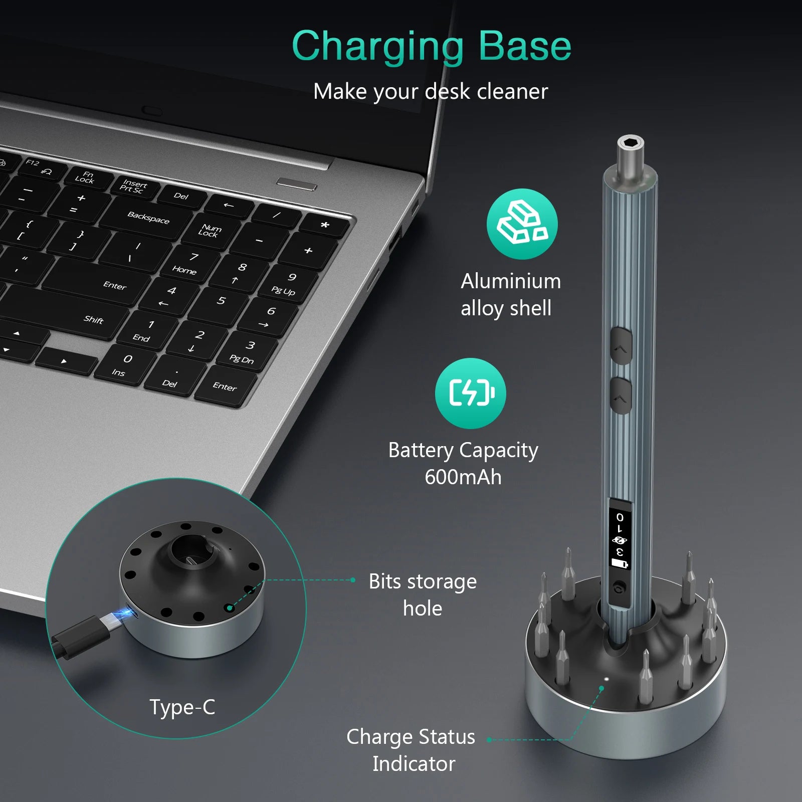 ORIA 52 in 1 Precision Electric Screwdriver Set Cordless Repair Tool with Charging Dock Screw Driver Set Bits for Phone Laptop