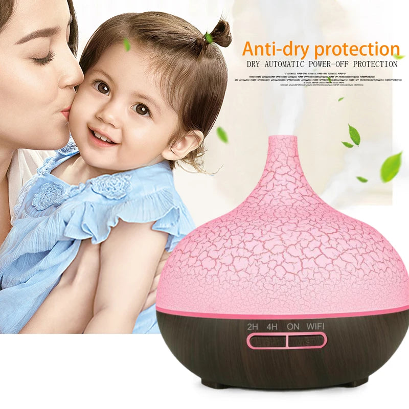 550ml Aroma Air Humidifier Essential Oil Diffuser Aromatherapy Electric Ultrasonic cool Mist Maker for Home Remote Control