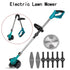 Cordless Lawn Mower Handheld Electric Grass Trimmer Adjustable Home Gardening Mowing Tools For Makita 18V Battery