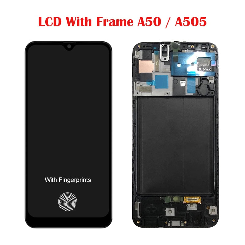 AMOLED For Samsung Galaxy A20 A205 A30 A305 A30S A307 A50 A505 A50S A507 LCD Display Touch Screen With Frame Digitizer