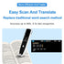 2023 Portable Pen Scanner 134 Languages Translation Pen Scanner Instant Text Scanning Reading Voice Scan Translator Device