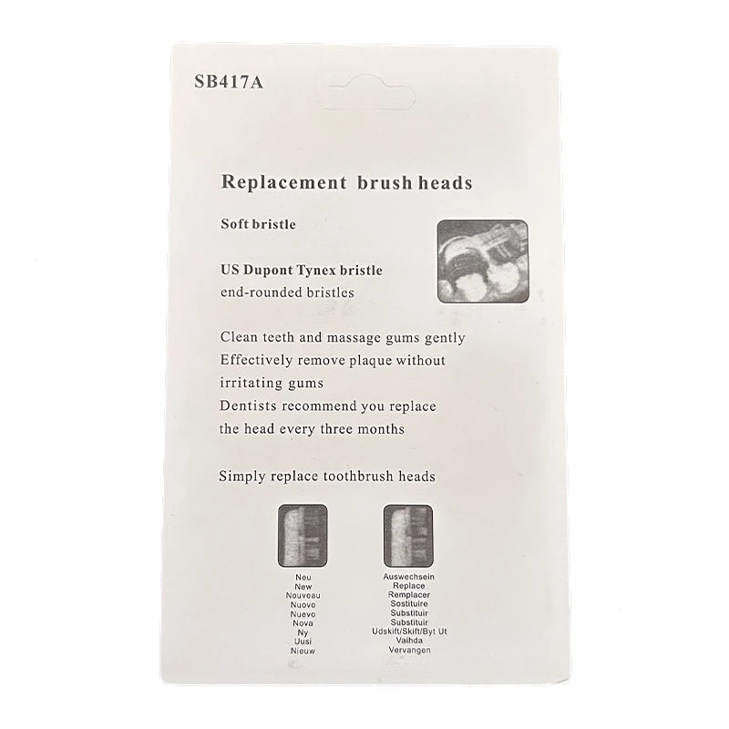 4pcs/set Electric Toothbrush Replacement Head Replaceable Tooth Brush Heads For Oral B Rotary Toothbrush Nozzles SB-417A
