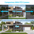LMAKOOK 4K 8MP Dual Lens Outdoor Camera 180 Ultra Wide View Angle Panoramic Fixed IP Camera AI Human Detection Security Camera
