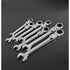 Ratcheting Wrench Set Metric and Standard 12-Point Box End Combination Spanner Gear Wrench Garage Tool Set,CR-V Full Polished