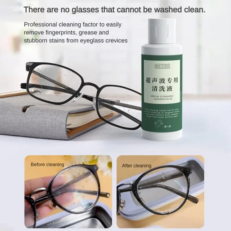 50ml Ultrasonic Special Cleaning Liquid Cleaning Machine To Wash Glasses Watch Jewelry Cleaning Artifact Cleaner Free CleanCloth