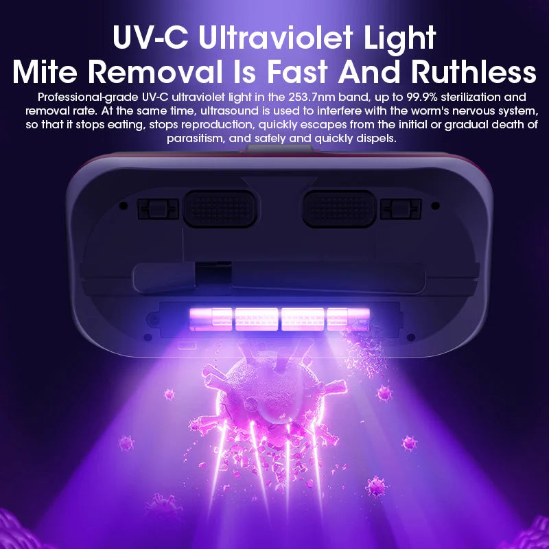 Anti-mite Vacuum Cleaner for Removing Mites Rechargeable Vacuum Cleaners Dust Mite Remover Mites Removal Device Wireless Bedding