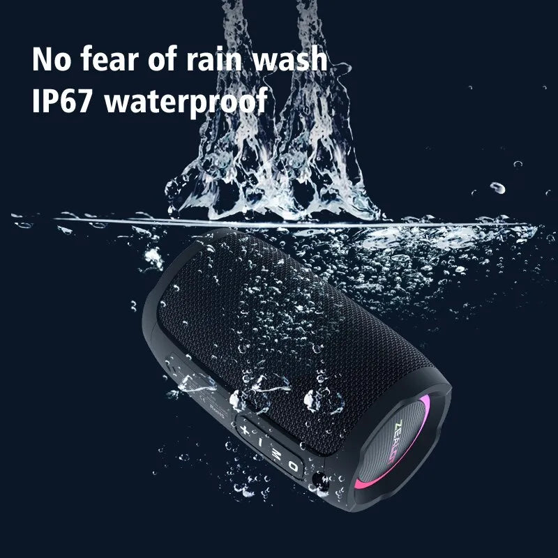 ZEALOT S49 Portable Bluetooth Speaker 20W IPX7 Waterproof Powerful Sound Box Bass Boost Dual Pairing TF, TWS, USB