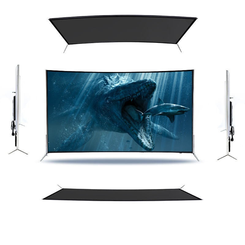 Free mailFree shipping50 55 65 Inch Curved Smart lcd TV 4K Big Screen Ultra HD LED TV Smart Television TV