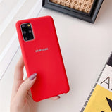 S20FE Case Original Samsung Galaxy S20 FE Ultra Plus S20+ Silky Silicone Cover High Quality Soft-Touch Back Shell