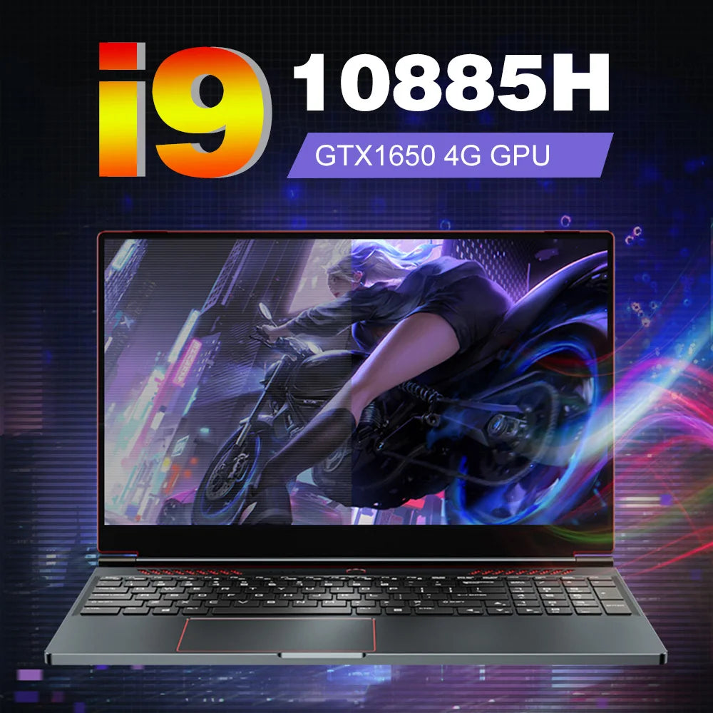 CRELANDER Gaming Laptop 16.1 Inch Intel Core i9 10th Generation Nvidia Graphic GTX 1650 IPS Screen 144Hz Gamer Laptops Notebook