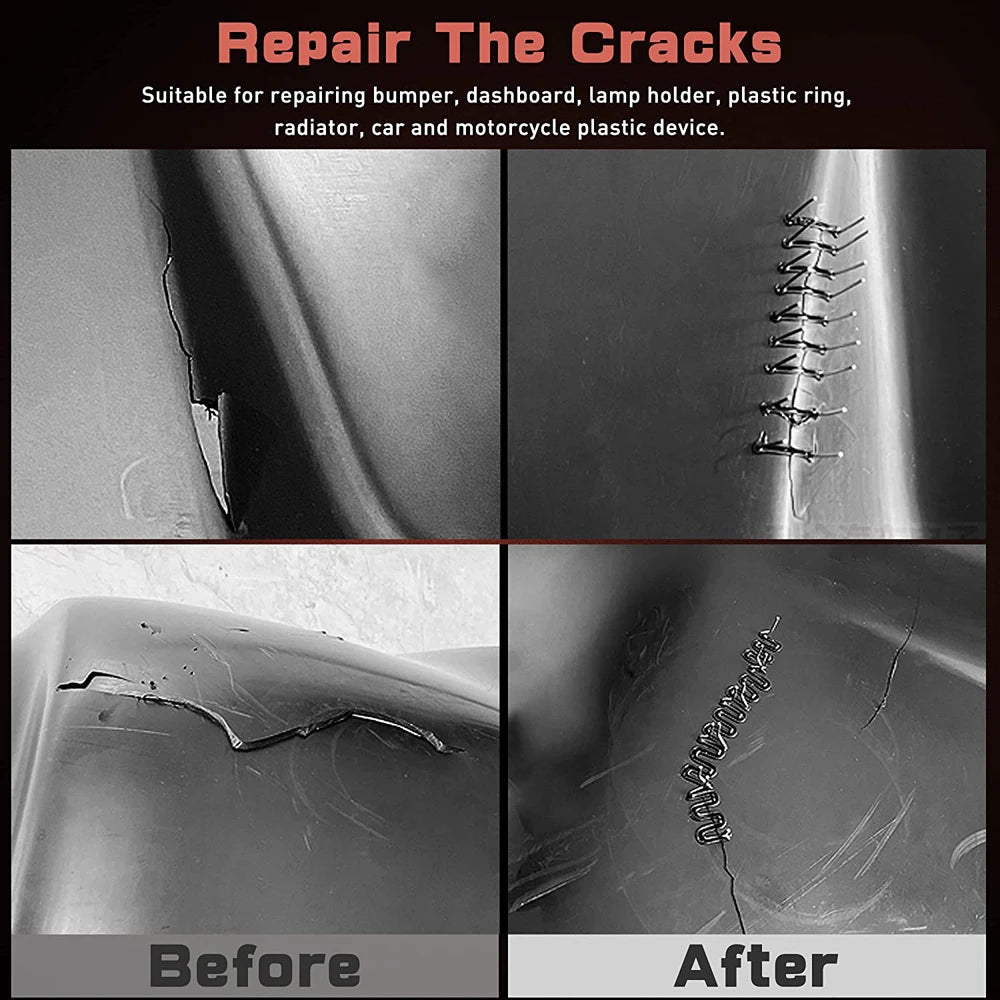50W Hot Stapler Plastic Welding Machine Car Bumper Repair Kit Plastic Repair Kit Hot Staple Gun Car Bumper Crack Repair Tools