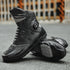 Motorcycle Men Boots Racing Black Shoes Riding Breathable Soft Moto Boots Durable Off-road Motorbike Rubber Anti-kick protection