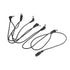 2X Vitoos 6 Ways Electrode Daisy Chain Harness Cable Copper Wire For Guitar Effects Power Supply Adapter Splitter Black