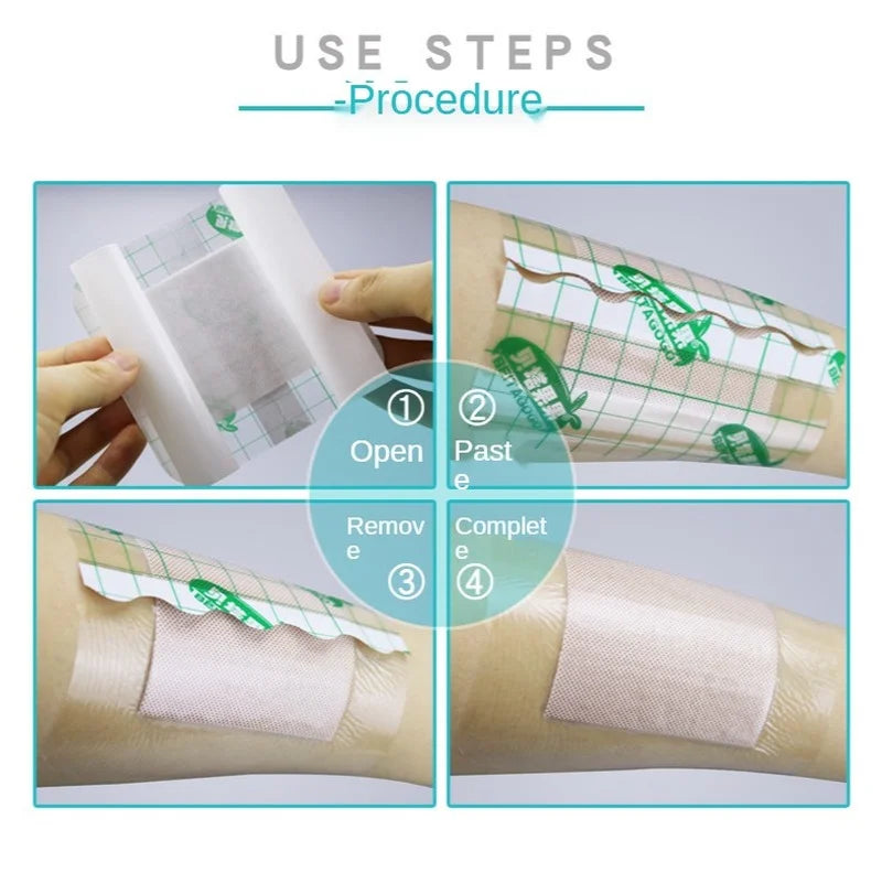 20Pcs 10x10cm Medical Waterproof Band Aids Antibacterial Wound Dressing Protect First Aid Bandaid Bandage